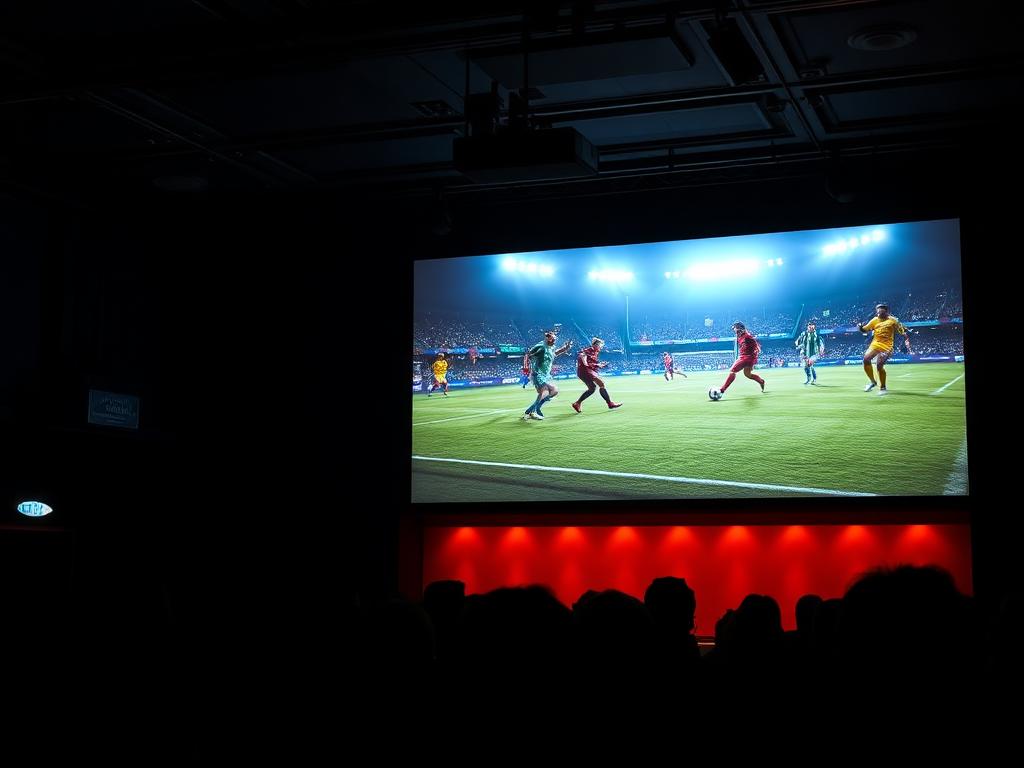 Live football on the big screen at Bite & Sip